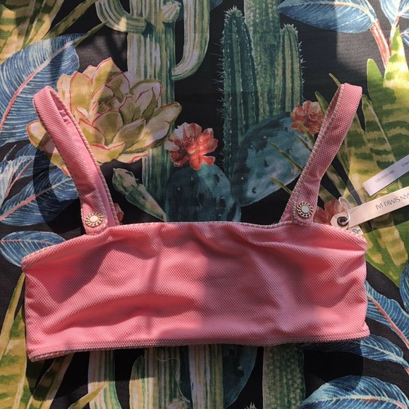 JONATHAN SIMKHAI Piped Luxe Strap Bikini Top M - Picture 3 of 8